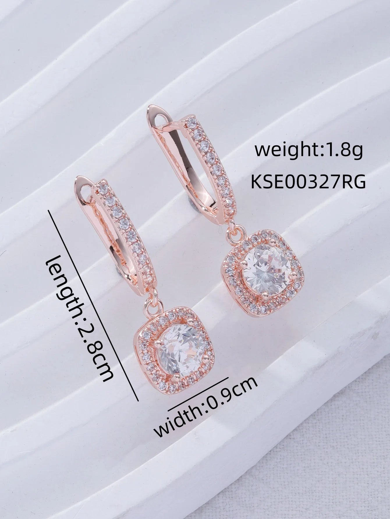 IRL Square Drop Earrings